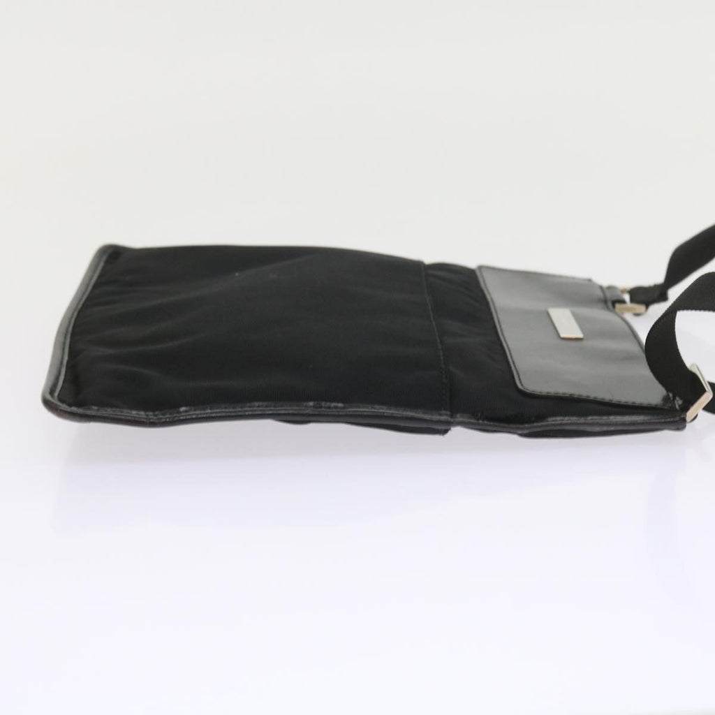 GUCCI Shoulder Bag Canvas Black 019 0348 ar10660