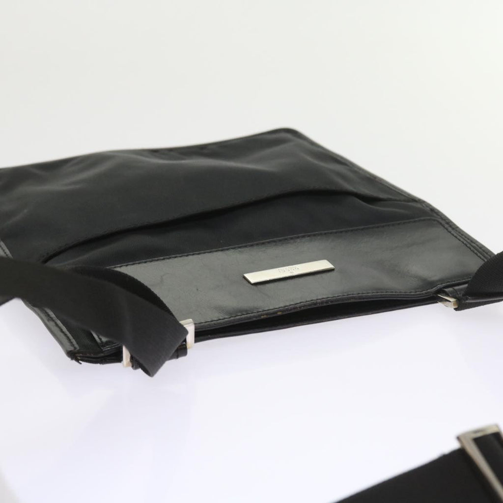 GUCCI Shoulder Bag Canvas Black 019 0348 ar10660