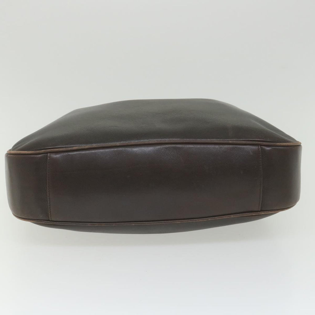 GUCCI Bamboo Shoulder Bag Leather Brown ar10677