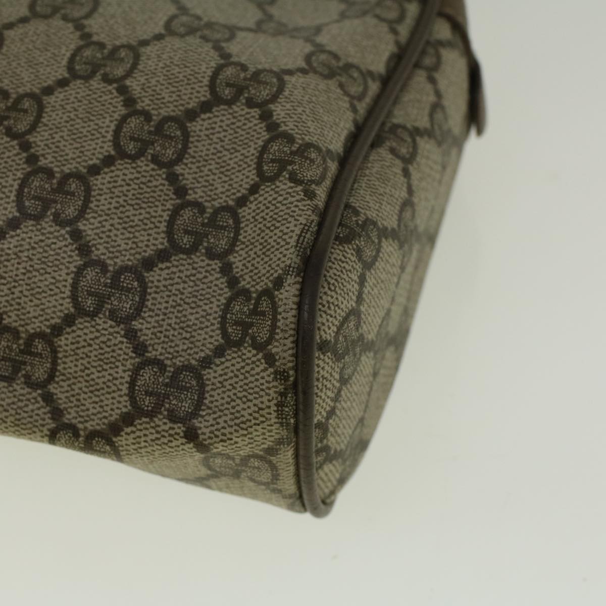 GUCCI GG Supreme Web Sherry Line Clutch Bag Beige Red 89 01 012 ar10679