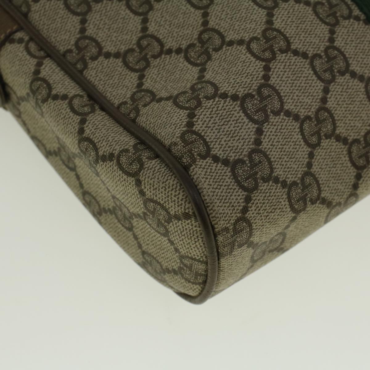 GUCCI GG Supreme Web Sherry Line Clutch Bag Beige Red 89 01 012 ar10679
