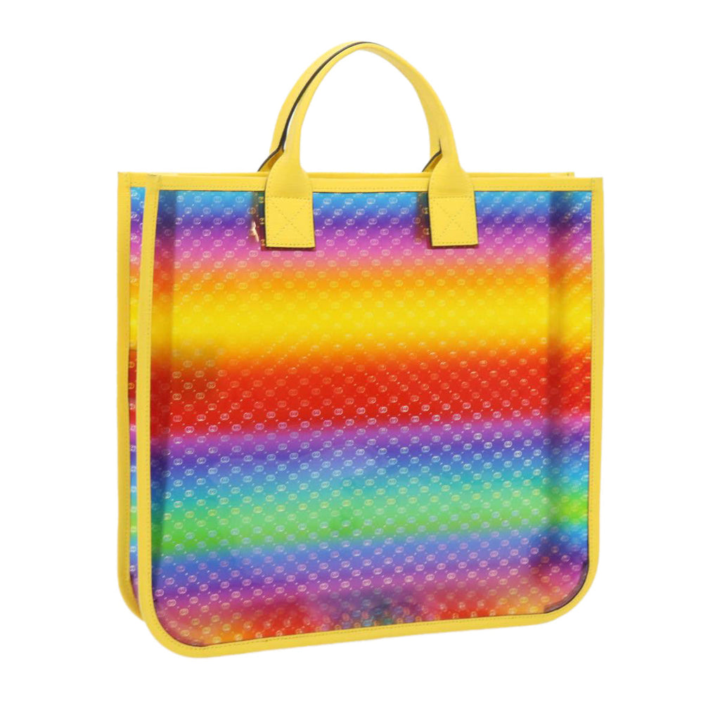 GUCCI Micro GG Canvas Tote Bag Vinyl Multicolor 550763 ar10682