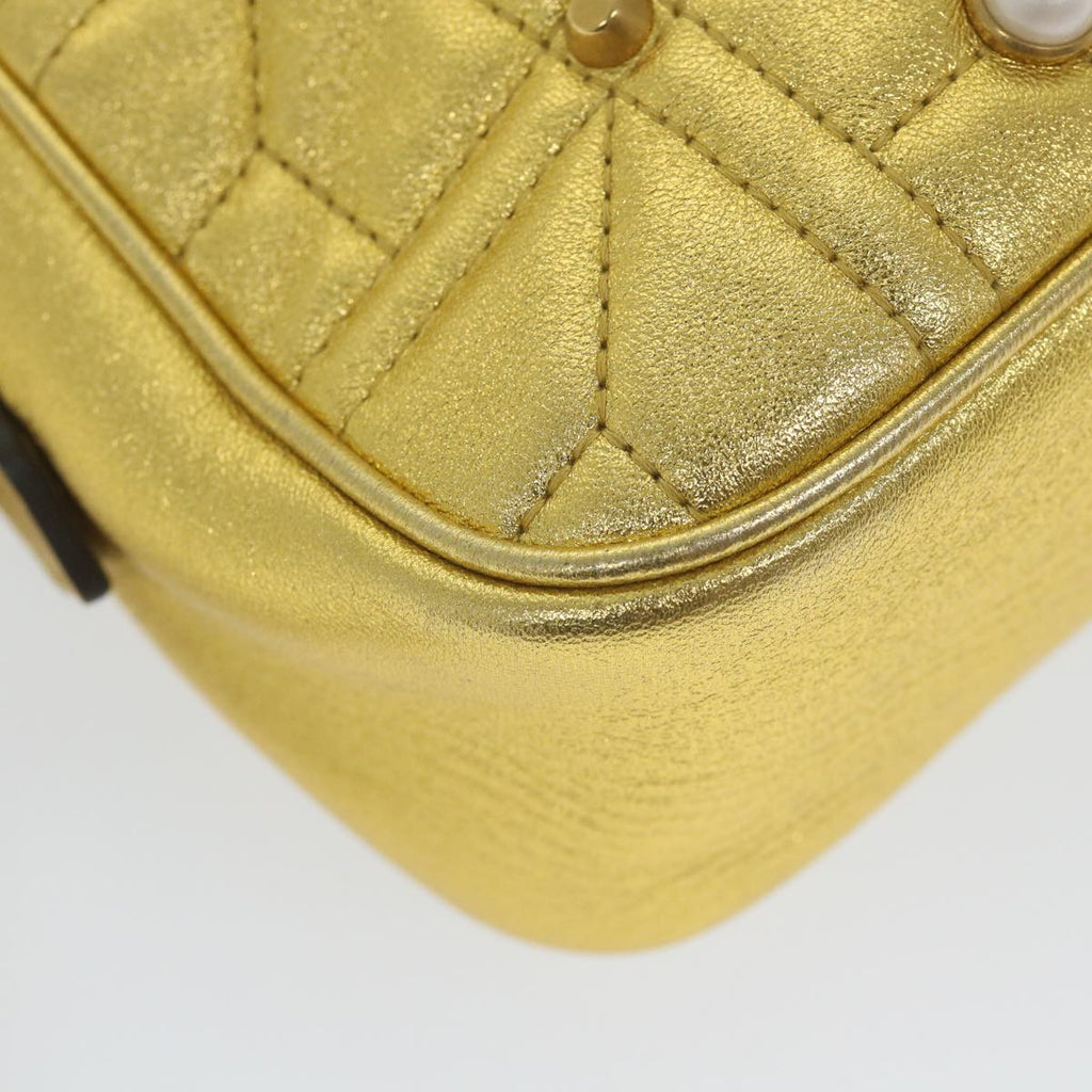 GUCCI GG Marmont Quilted Shoulder Bag Leather Gold Tone 447632 ar10683