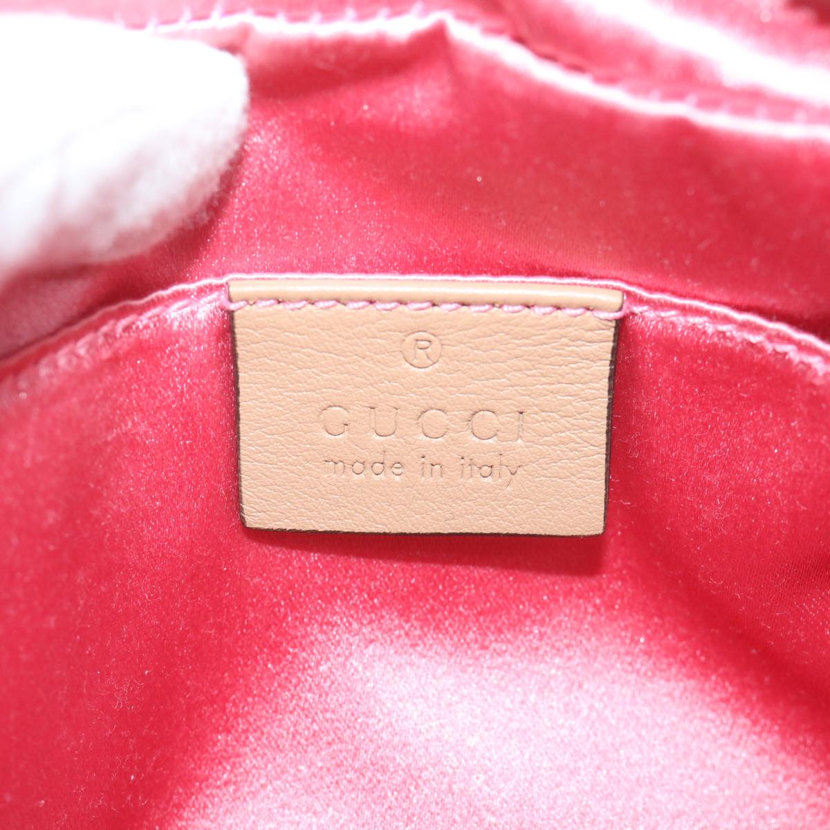 GUCCI GG Marmont Quilted Shoulder Bag Leather Gold Tone 447632 ar10683