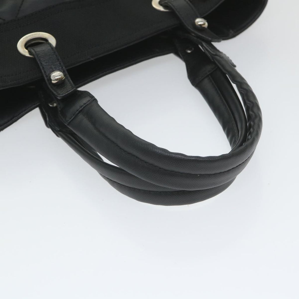 CHANEL Paris Biarritz Tote PM Tote Bag Coated Canvas Black CC ar10719