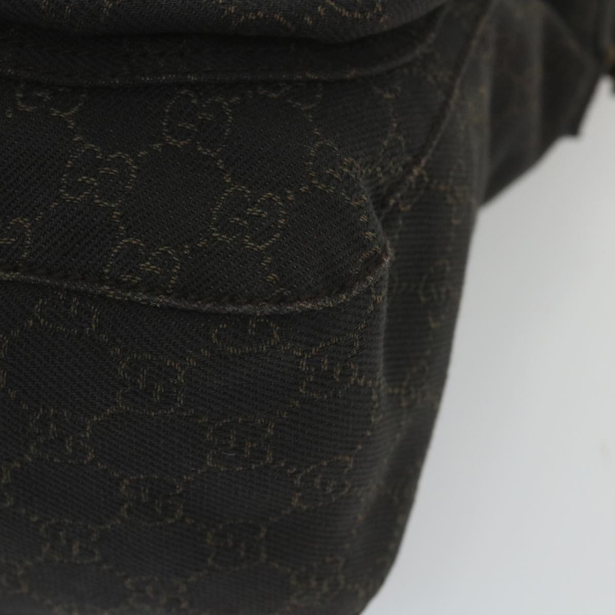 GUCCI GG Canvas Shoulder Bag Brown 101651 ar10778