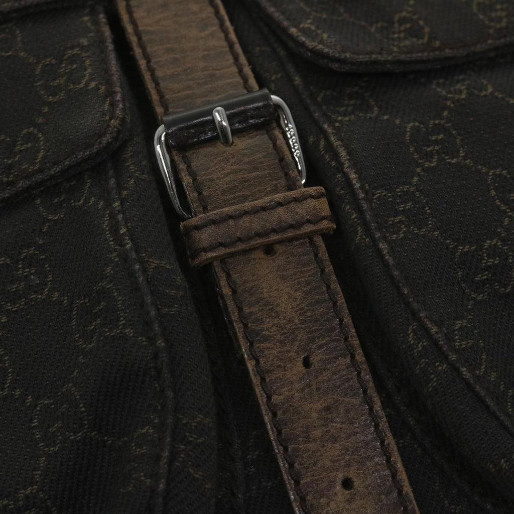 GUCCI GG Canvas Shoulder Bag Brown 101651 ar10778