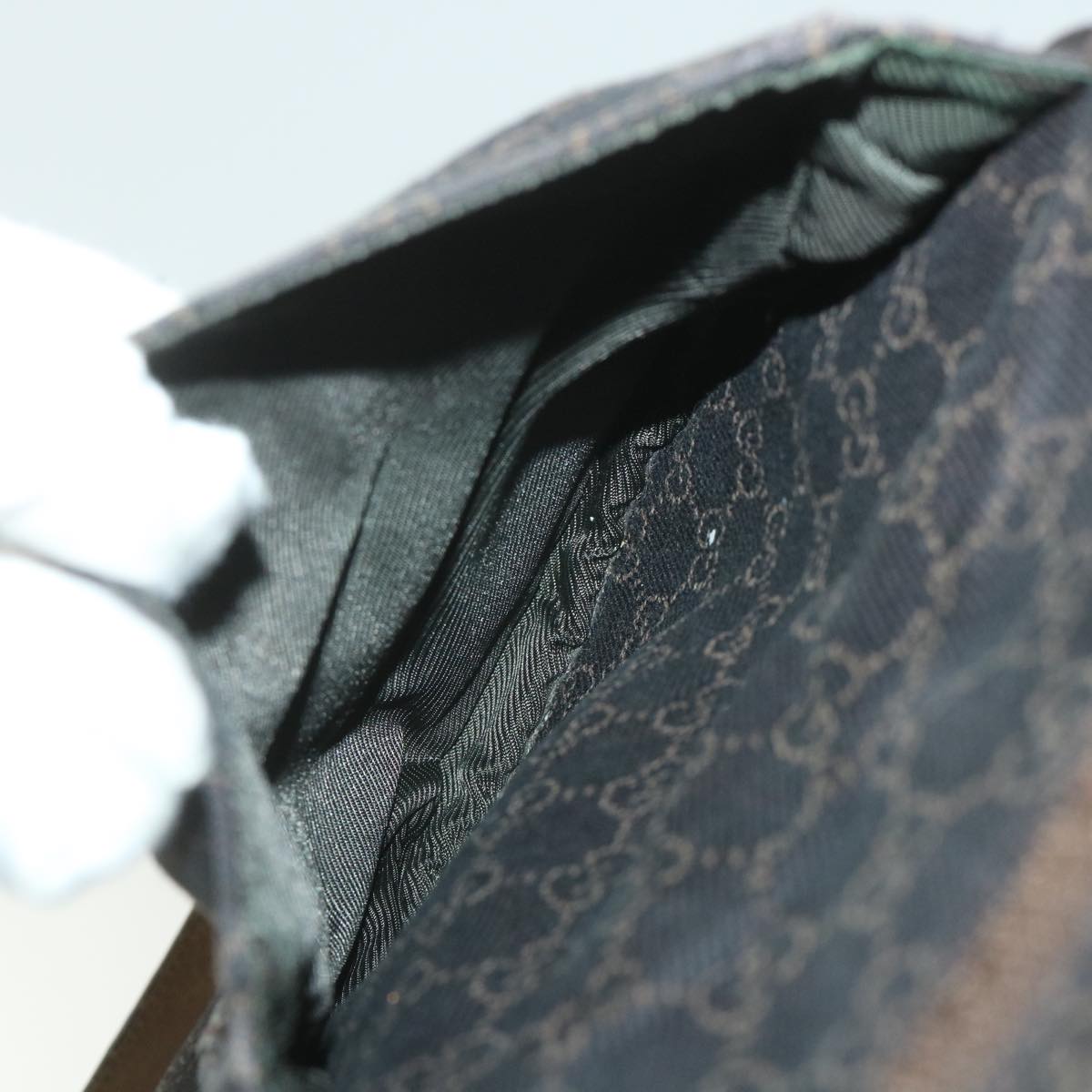 GUCCI GG Canvas Shoulder Bag Brown 101651 ar10778