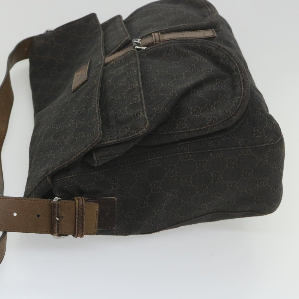 GUCCI GG Canvas Shoulder Bag Brown 101651 ar10778