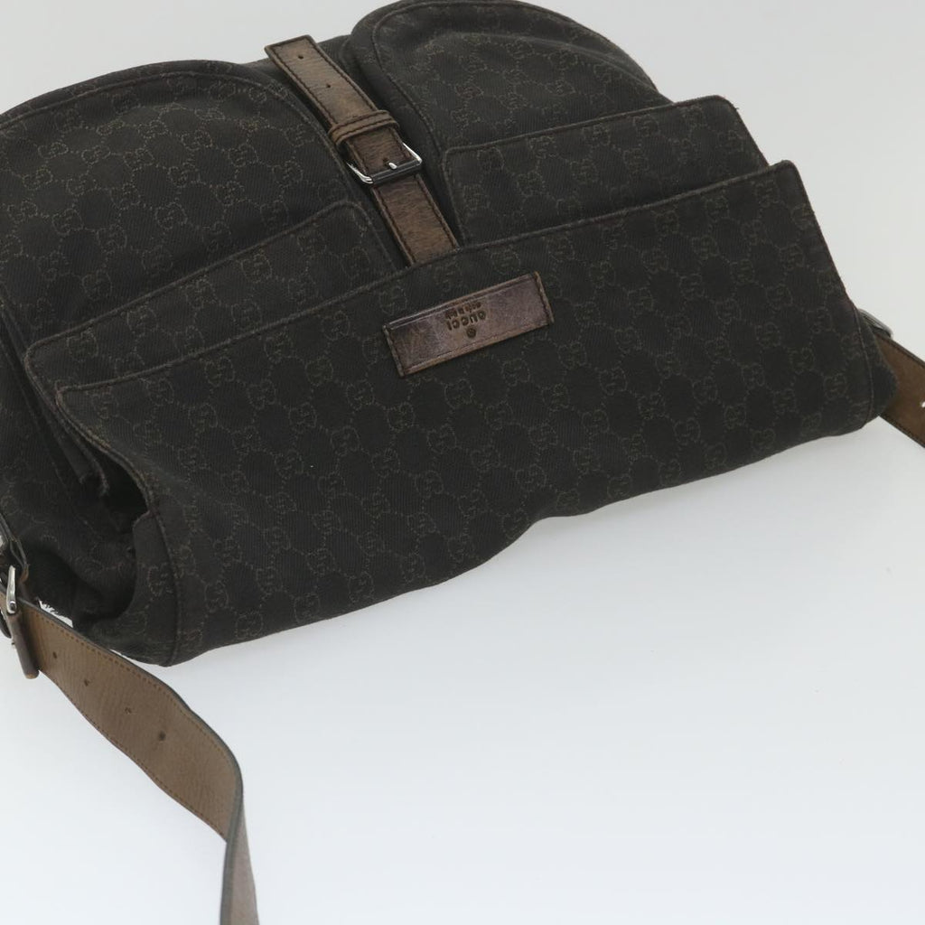 GUCCI GG Canvas Shoulder Bag Brown 101651 ar10778