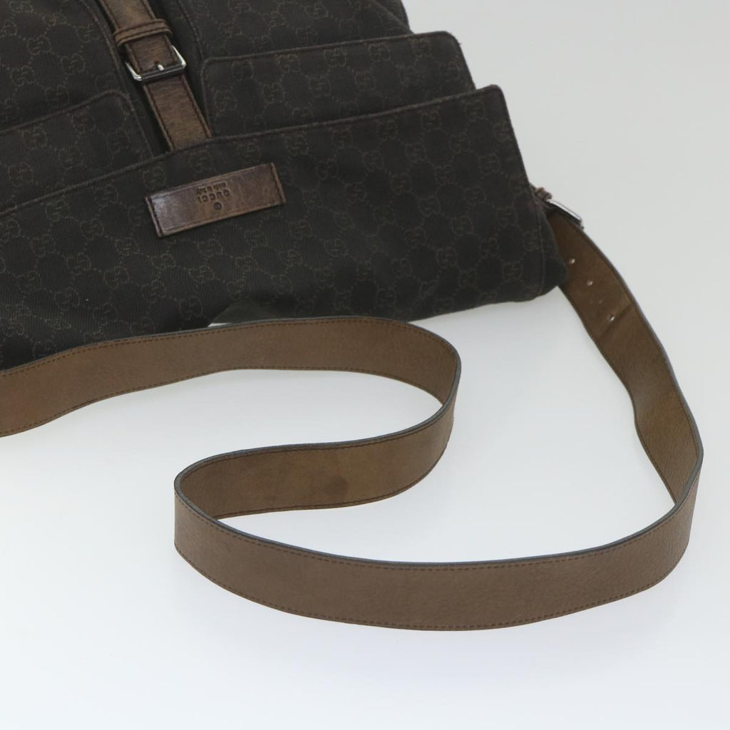 GUCCI GG Canvas Shoulder Bag Brown 101651 ar10778