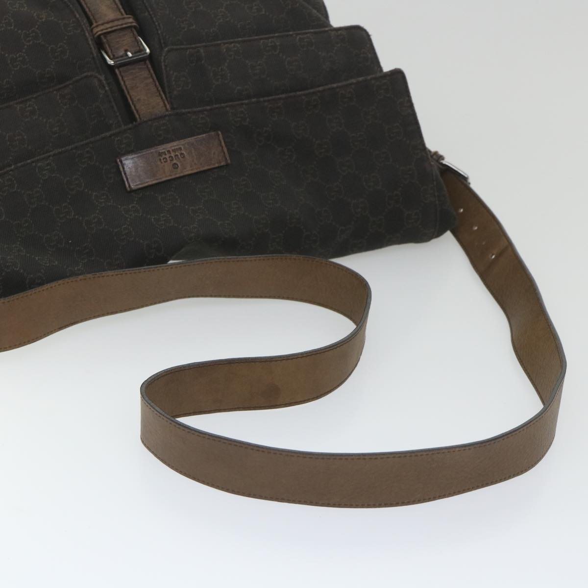 GUCCI GG Canvas Shoulder Bag Brown 101651 ar10778