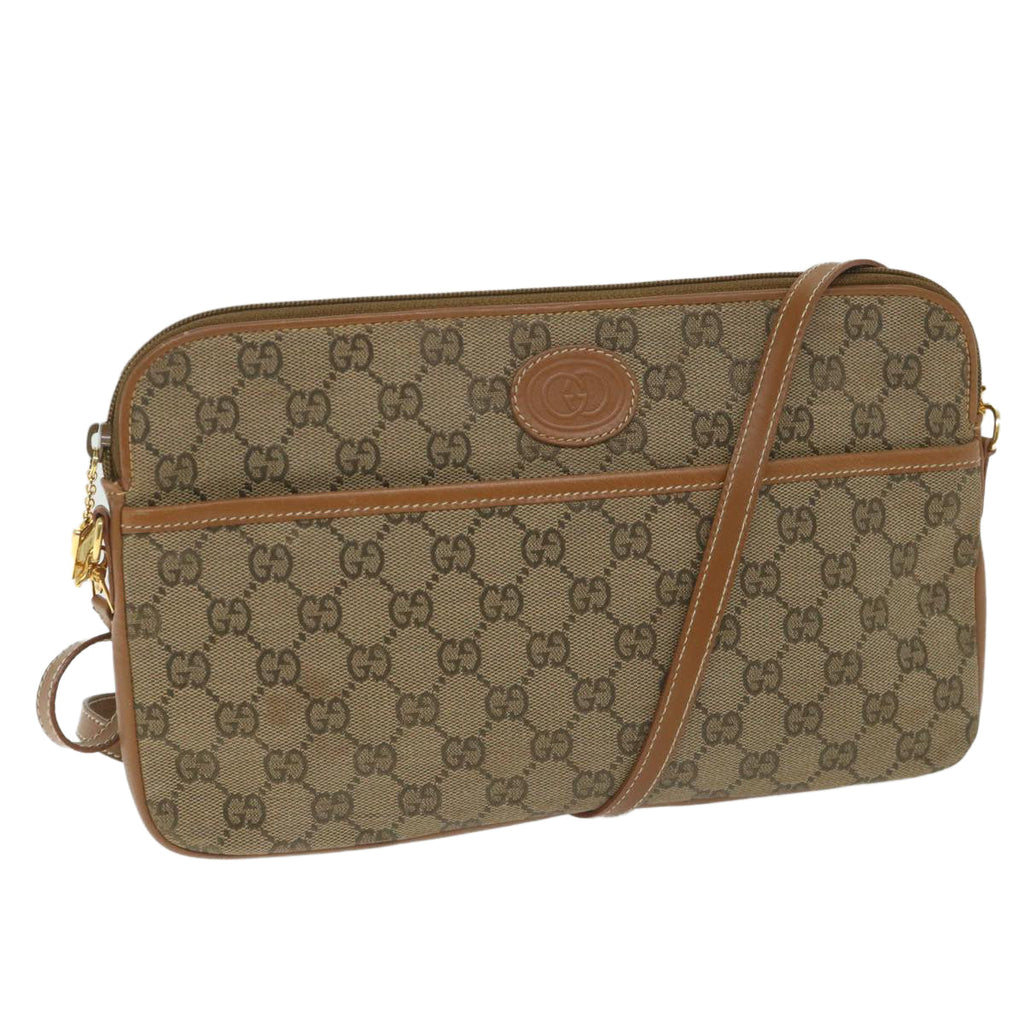 GUCCI GG Canvas Shoulder Bag Beige 004 92 0230 ar10780