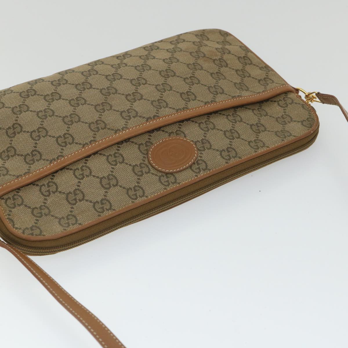 GUCCI GG Canvas Shoulder Bag Beige 004 92 0230 ar10780