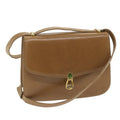 GUCCI Shoulder Bag Leather Brown ar10781