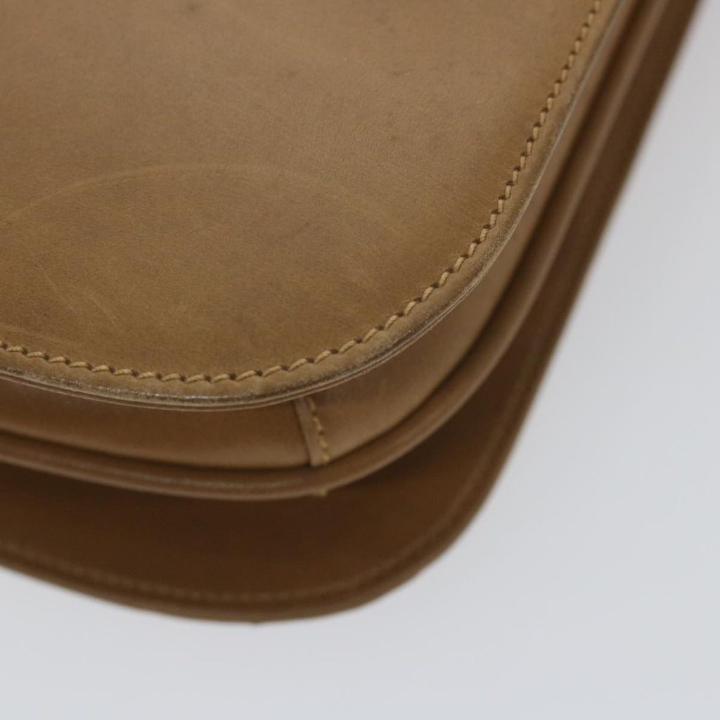 GUCCI Shoulder Bag Leather Brown ar10781