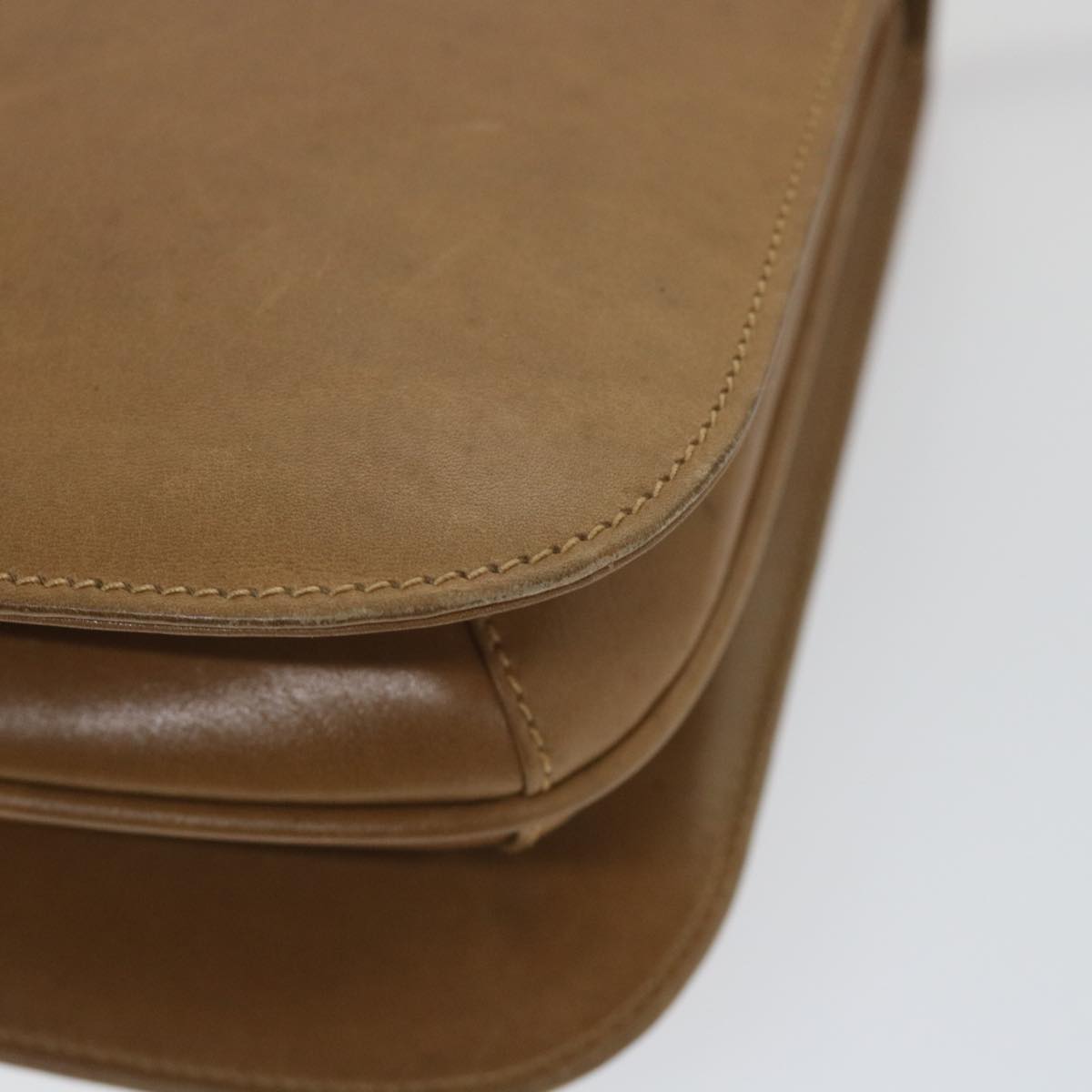 GUCCI Shoulder Bag Leather Brown ar10781