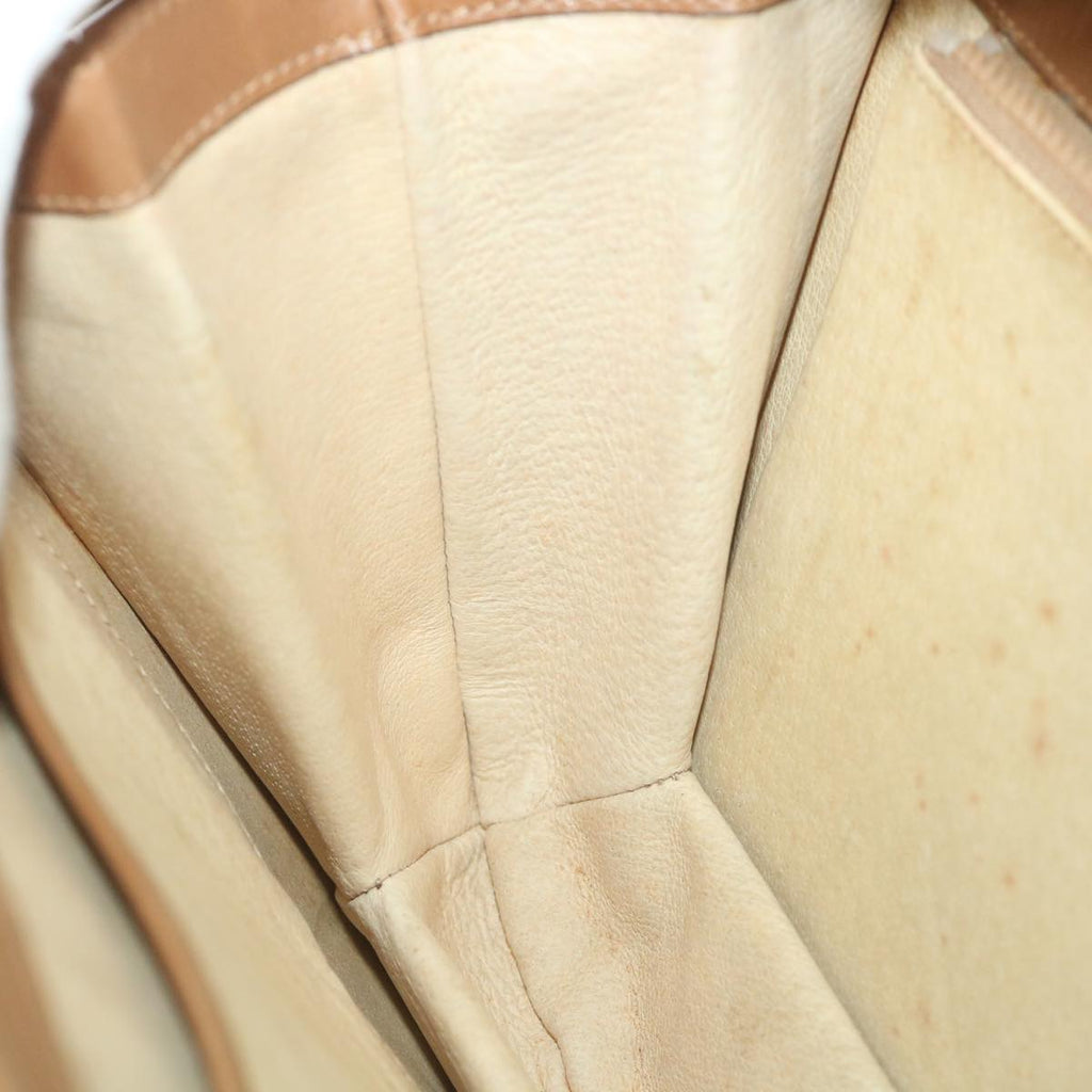 GUCCI Shoulder Bag Leather Brown ar10781