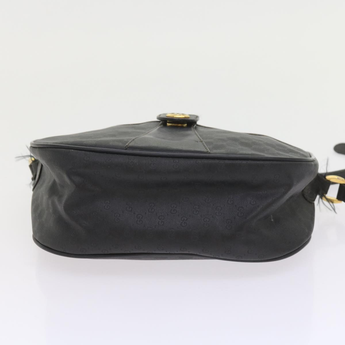 GUCCI Micro GG Canvas Web Sherry Line Bag Black 001 754 6177 ar10783