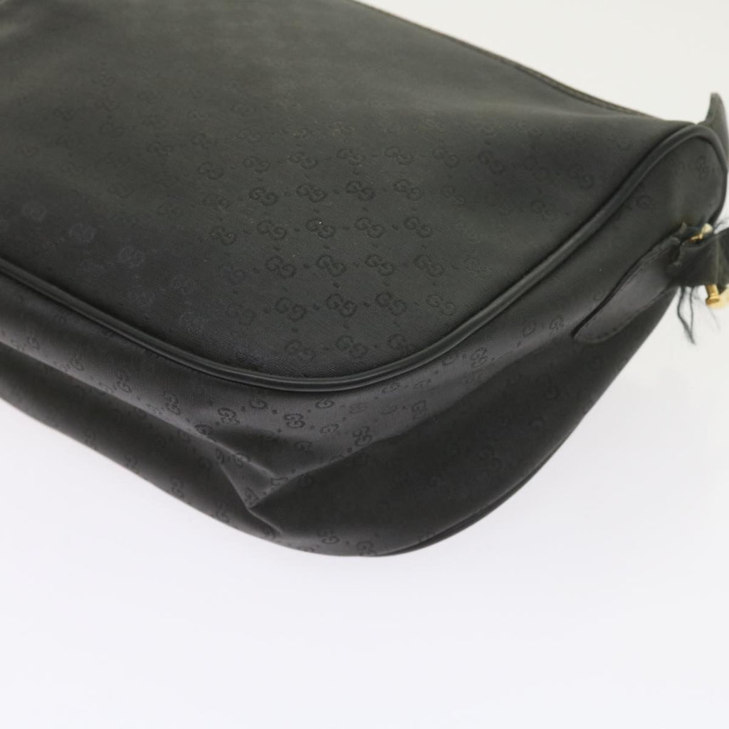 GUCCI Micro GG Canvas Web Sherry Line Bag Black 001 754 6177 ar10783