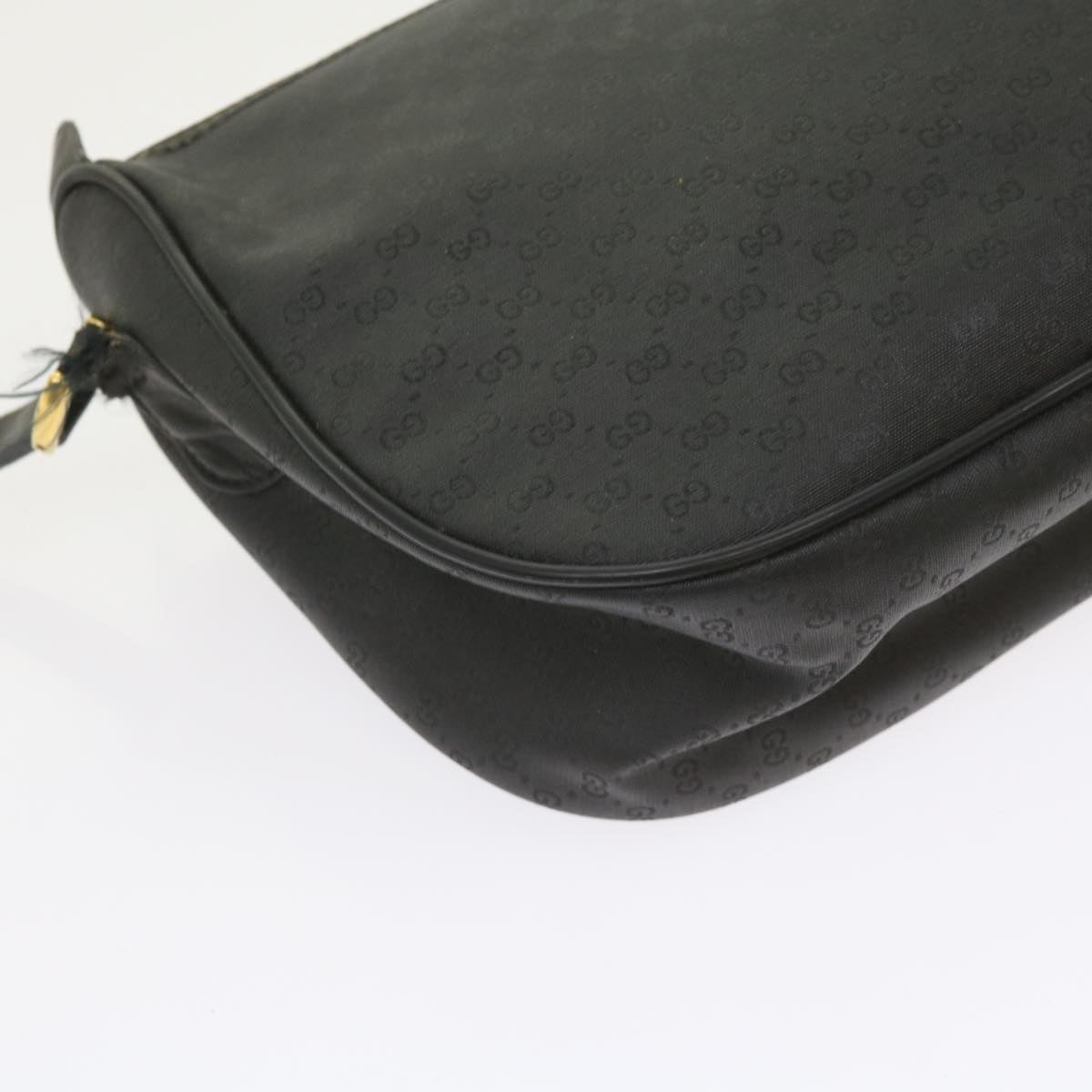 GUCCI Micro GG Canvas Web Sherry Line Bag Black 001 754 6177 ar10783