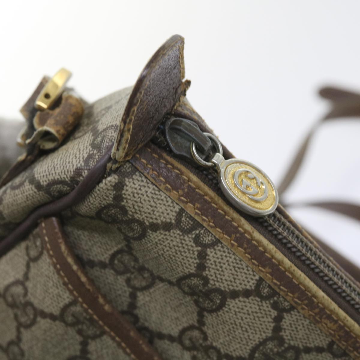 GUCCI GG Supreme Web Sherry Line Bag Beige Red 001 123 6177 023 ar10784