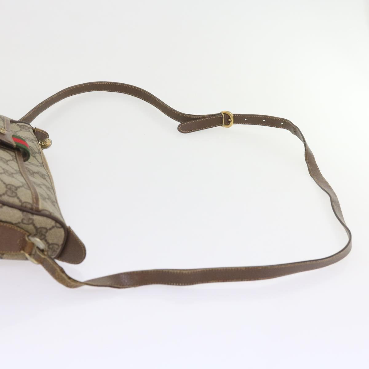 GUCCI GG Supreme Web Sherry Line Bag Beige Red 001 123 6177 023 ar10784