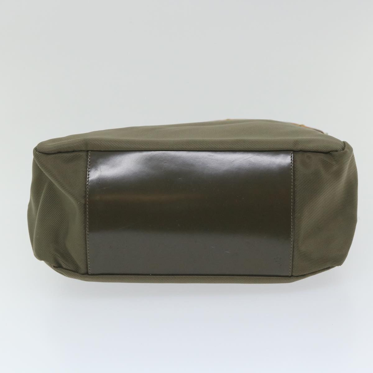 GUCCI Bamboo Shoulder Bag Nylon Khaki 000 0509 200159 ar10785