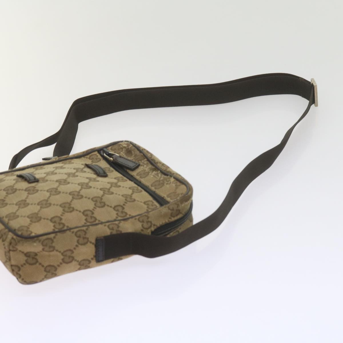 GUCCI GG Canvas Web Sherry Line Shoulder Bag 3Set Beige ar10786