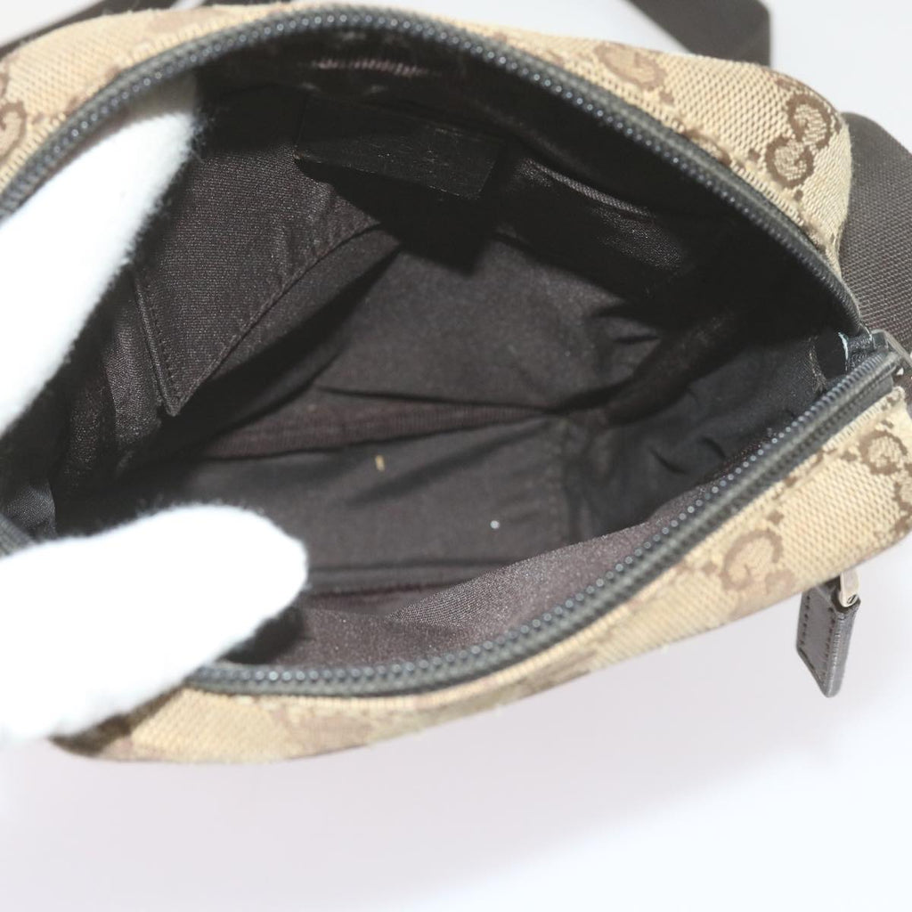 GUCCI GG Canvas Web Sherry Line Shoulder Bag 3Set Beige ar10786