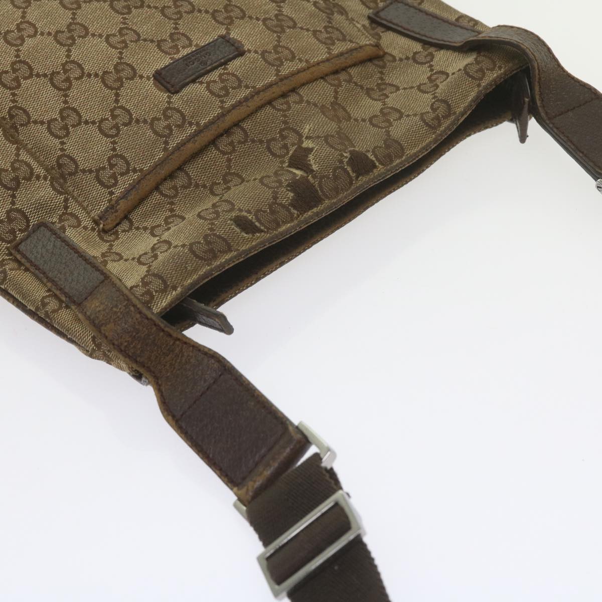 GUCCI GG Canvas Web Sherry Line Shoulder Bag 3Set Beige ar10786