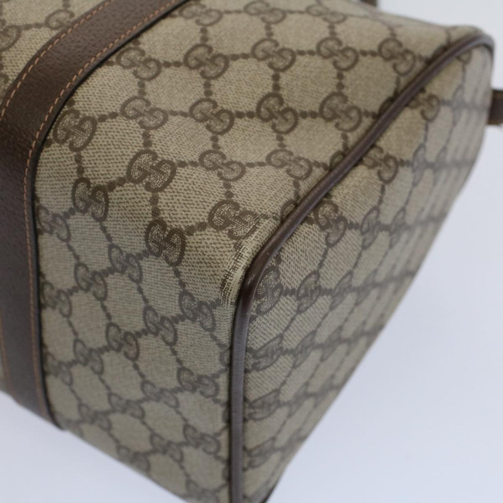 GUCCI GG Supreme Web Sherry Line Boston Bag Beige Red 40 02 007 ar10858