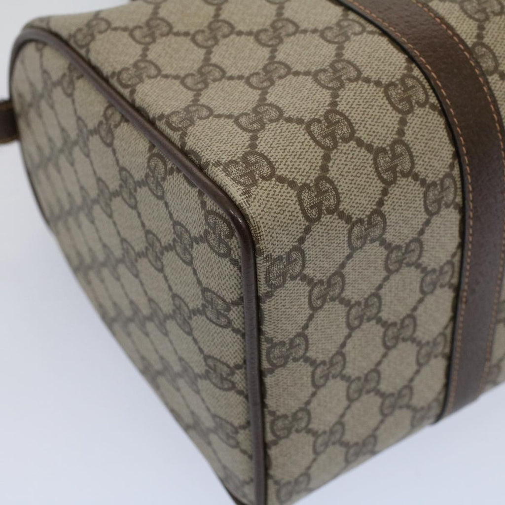 GUCCI GG Supreme Web Sherry Line Boston Bag Beige Red 40 02 007 ar10858