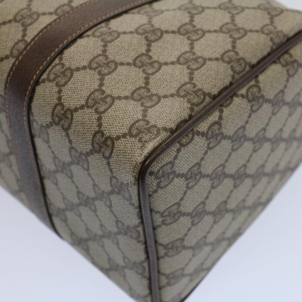 GUCCI GG Supreme Web Sherry Line Boston Bag Beige Red 40 02 007 ar10858