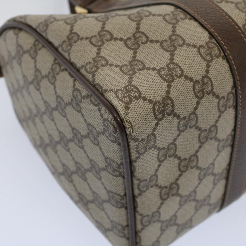 GUCCI GG Supreme Web Sherry Line Boston Bag Beige Red 40 02 007 ar10858