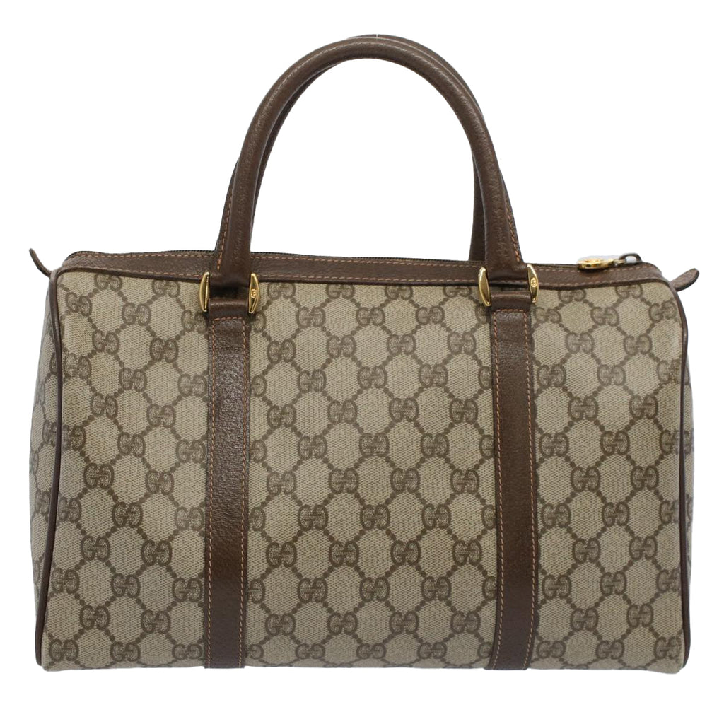 GUCCI GG Supreme Web Sherry Line Boston Bag Beige Red 40 02 007 ar10858