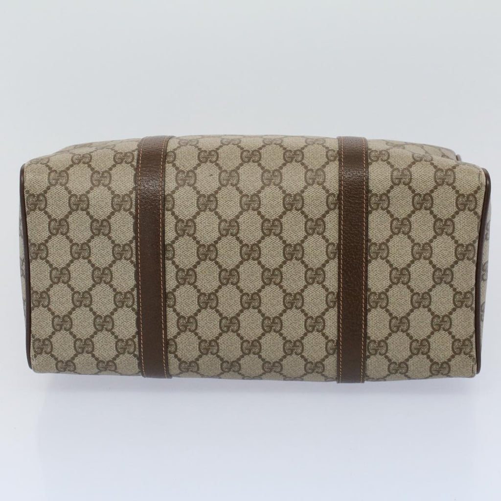 GUCCI GG Supreme Web Sherry Line Boston Bag Beige Red 40 02 007 ar10858