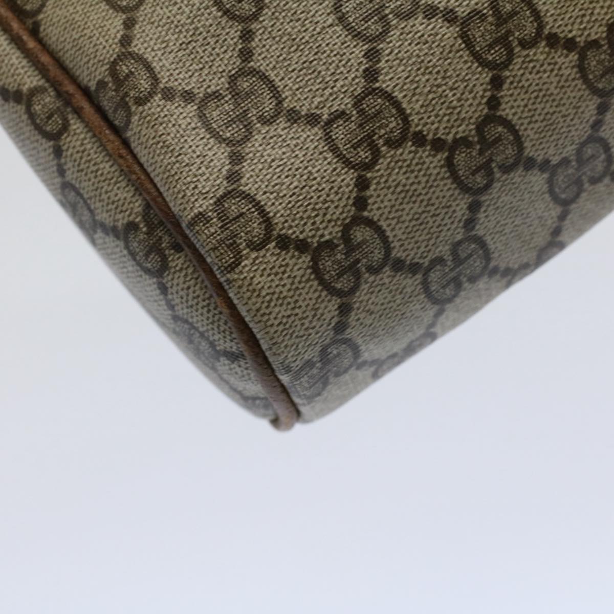 GUCCI GG Supreme Web Sherry Line Clutch Bag Beige Red Green 98 69 ar10859