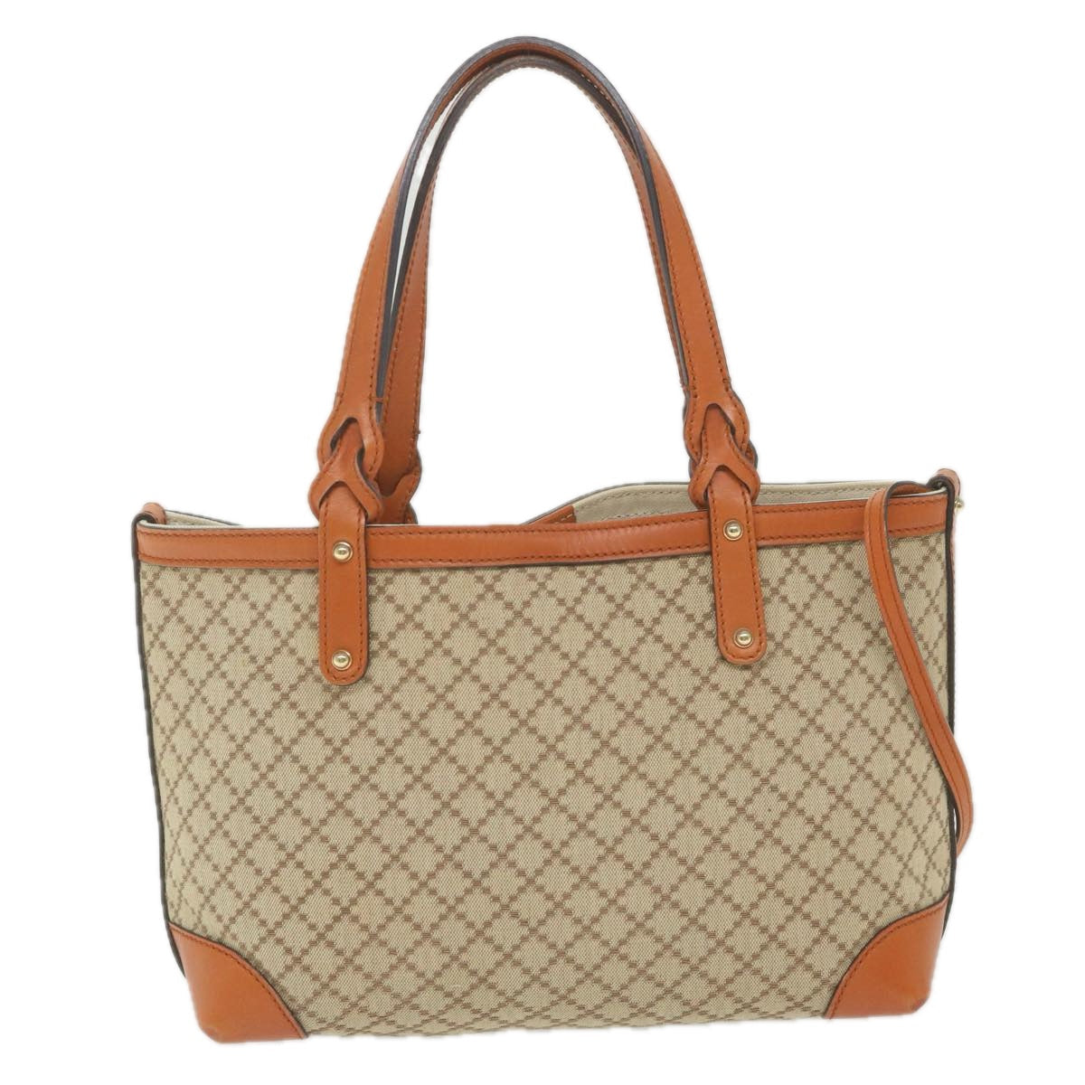 GUCCI Diamante Tote Bag Canvas Beige 269878 ar10867