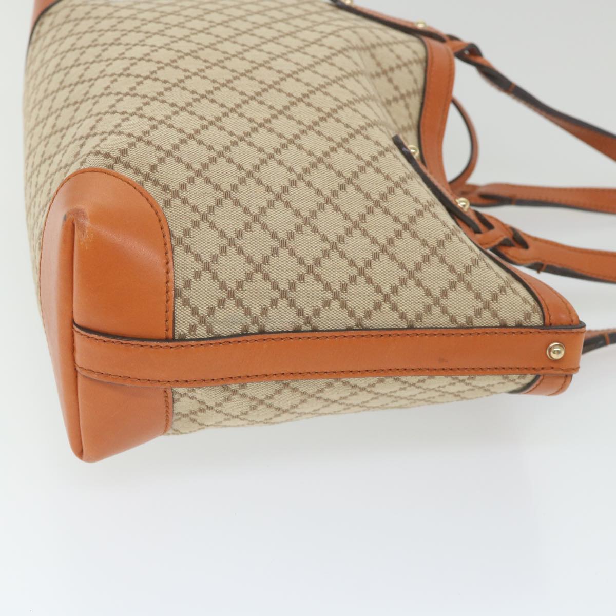 GUCCI Diamante Tote Bag Canvas Beige 269878 ar10867