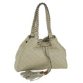 GUCCI GG Canvas Guccissima Shoulder Bag White 170582 ar10868
