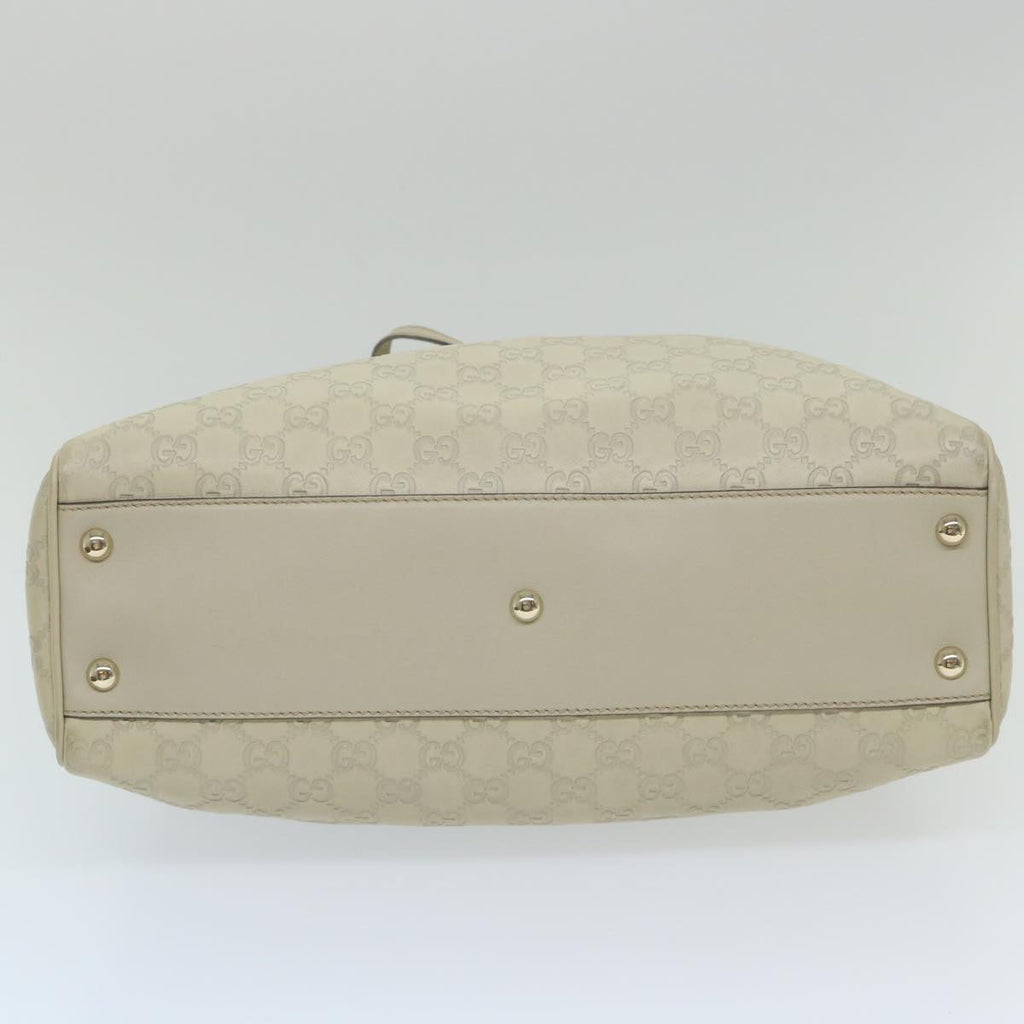 GUCCI GG Canvas Guccissima Shoulder Bag White 170582 ar10868