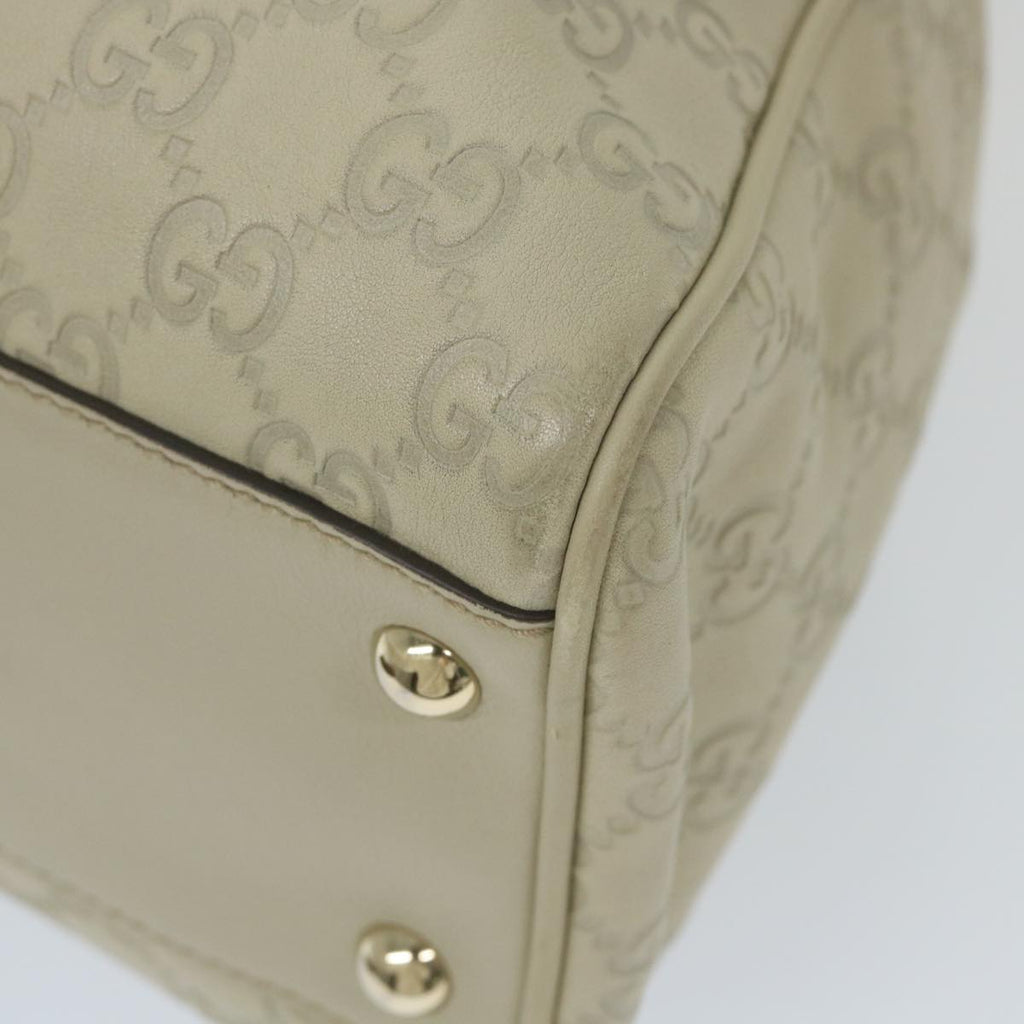 GUCCI GG Canvas Guccissima Shoulder Bag White 170582 ar10868