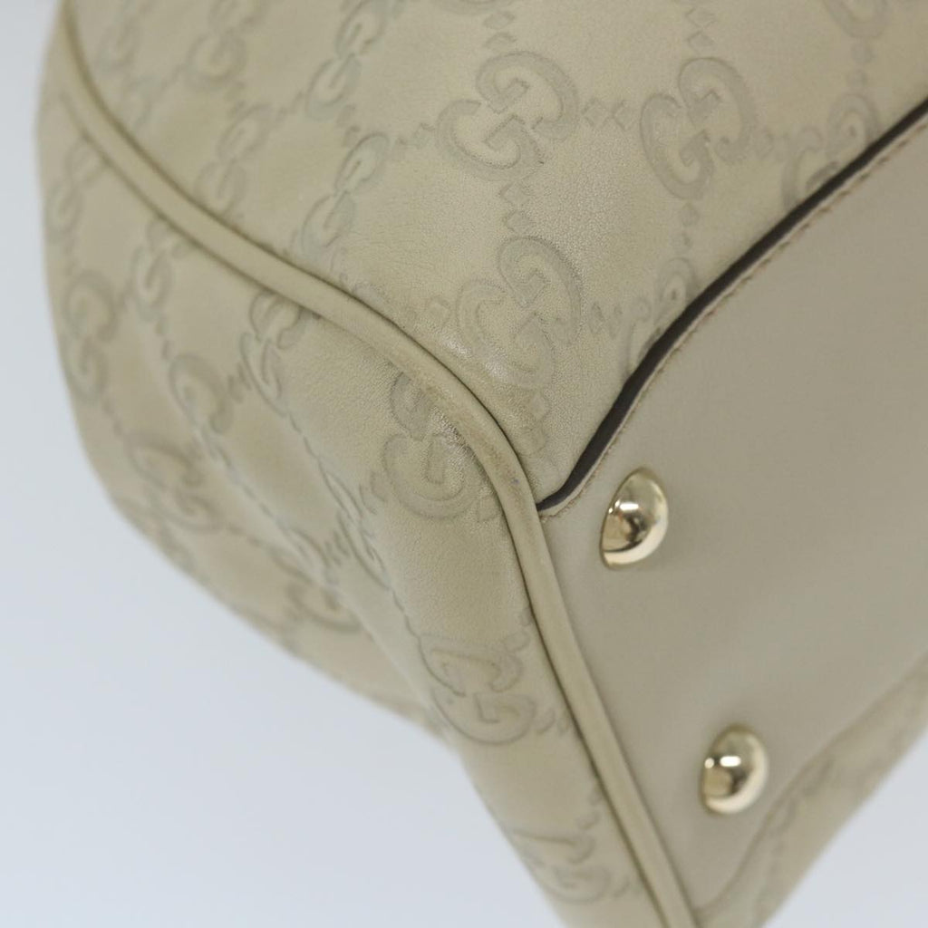 GUCCI GG Canvas Guccissima Shoulder Bag White 170582 ar10868