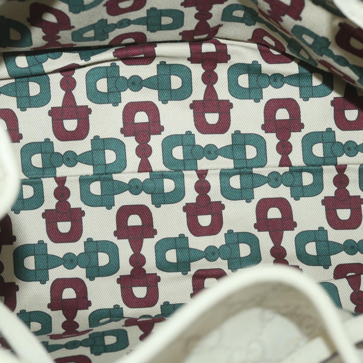 GUCCI GG Canvas Guccissima Shoulder Bag White 170582 ar10868