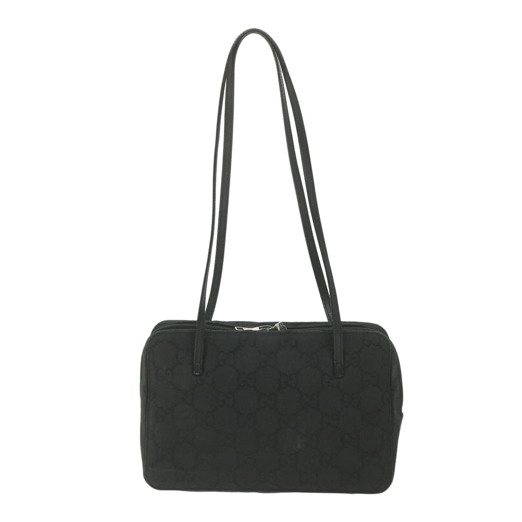 GUCCI GG Canvas Shoulder Bag Black 001 2058 ar10869
