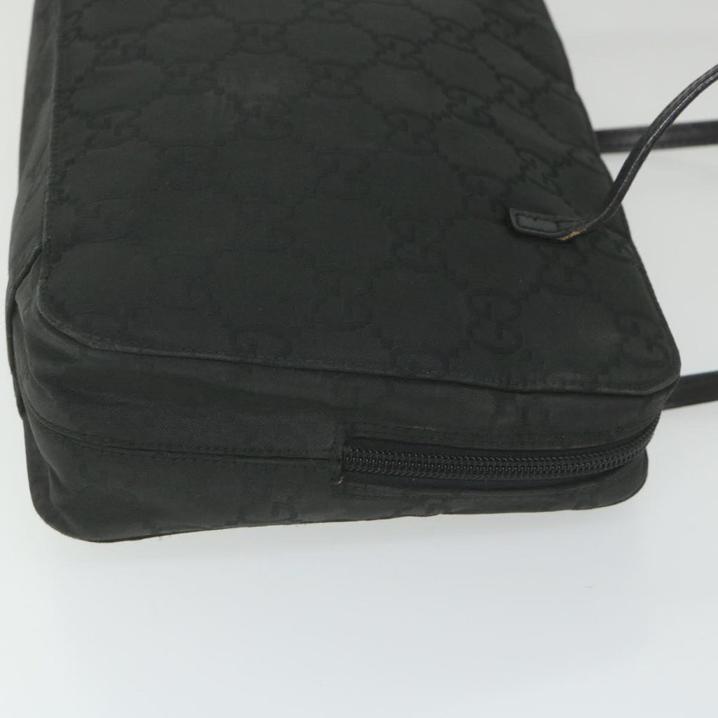 GUCCI GG Canvas Shoulder Bag Black 001 2058 ar10869