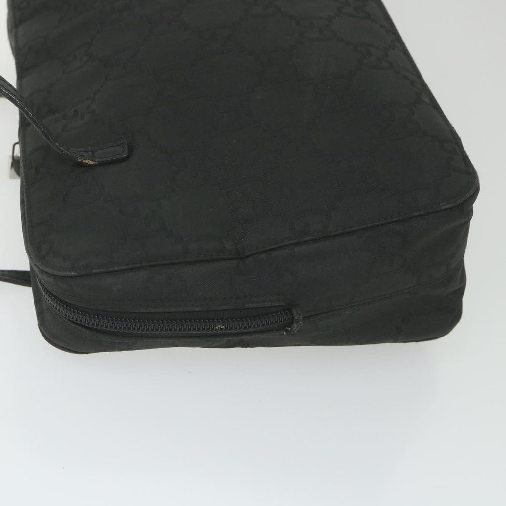GUCCI GG Canvas Shoulder Bag Black 001 2058 ar10869