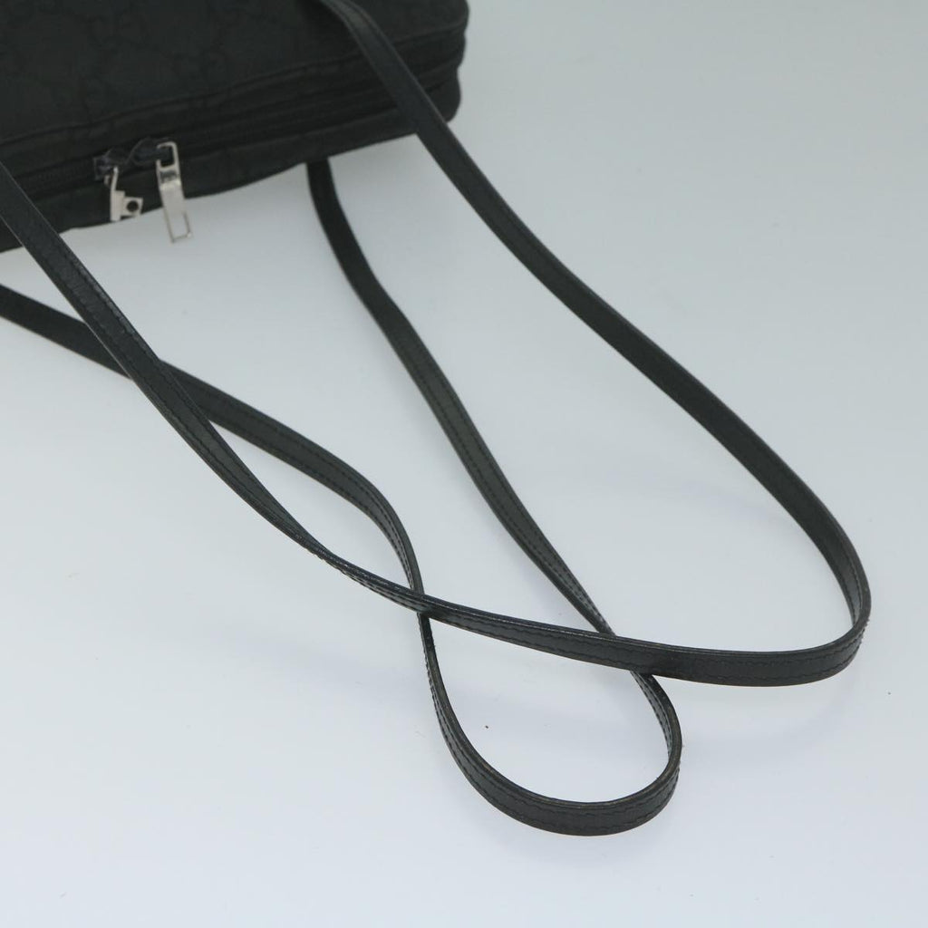 GUCCI GG Canvas Shoulder Bag Black 001 2058 ar10869