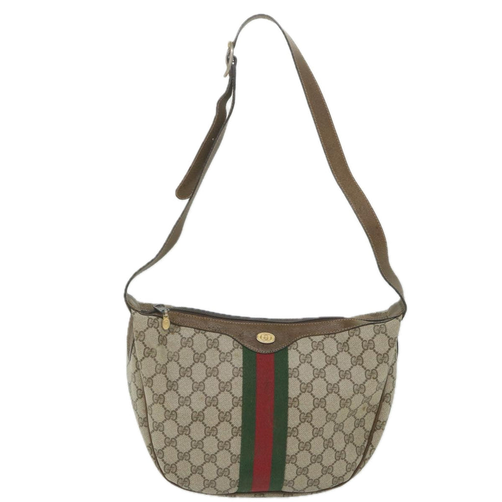 GUCCI GG Supreme Web Sherry Line Shoulder Bag Beige Red 001 3840 5 ar10877